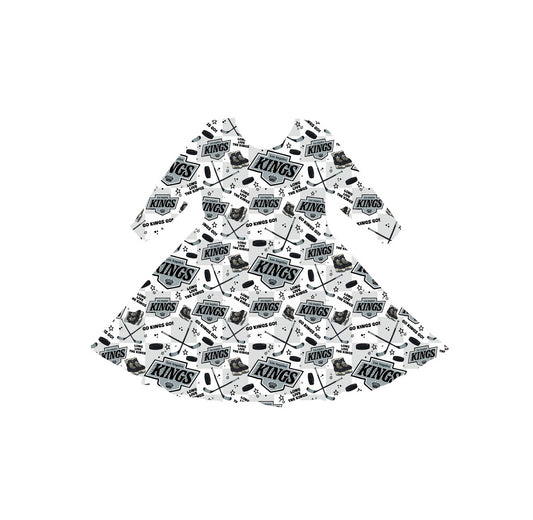 Los Angeles Hockey Youth Twirl Dress *RTS*