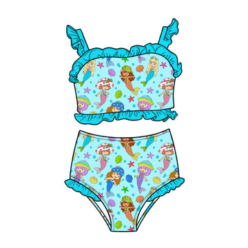 Berry Sweet Mermaids 2-piece High-Waisted Swimwear **PreOrder**