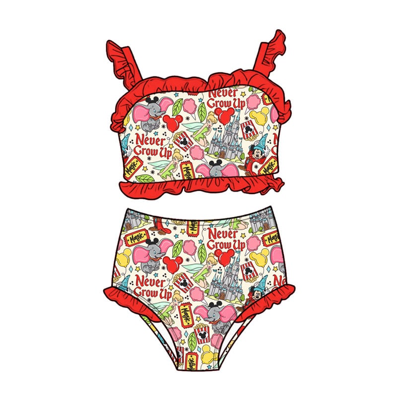 Never Grow Up 2-piece High-Waisted Swimwear *RTS*