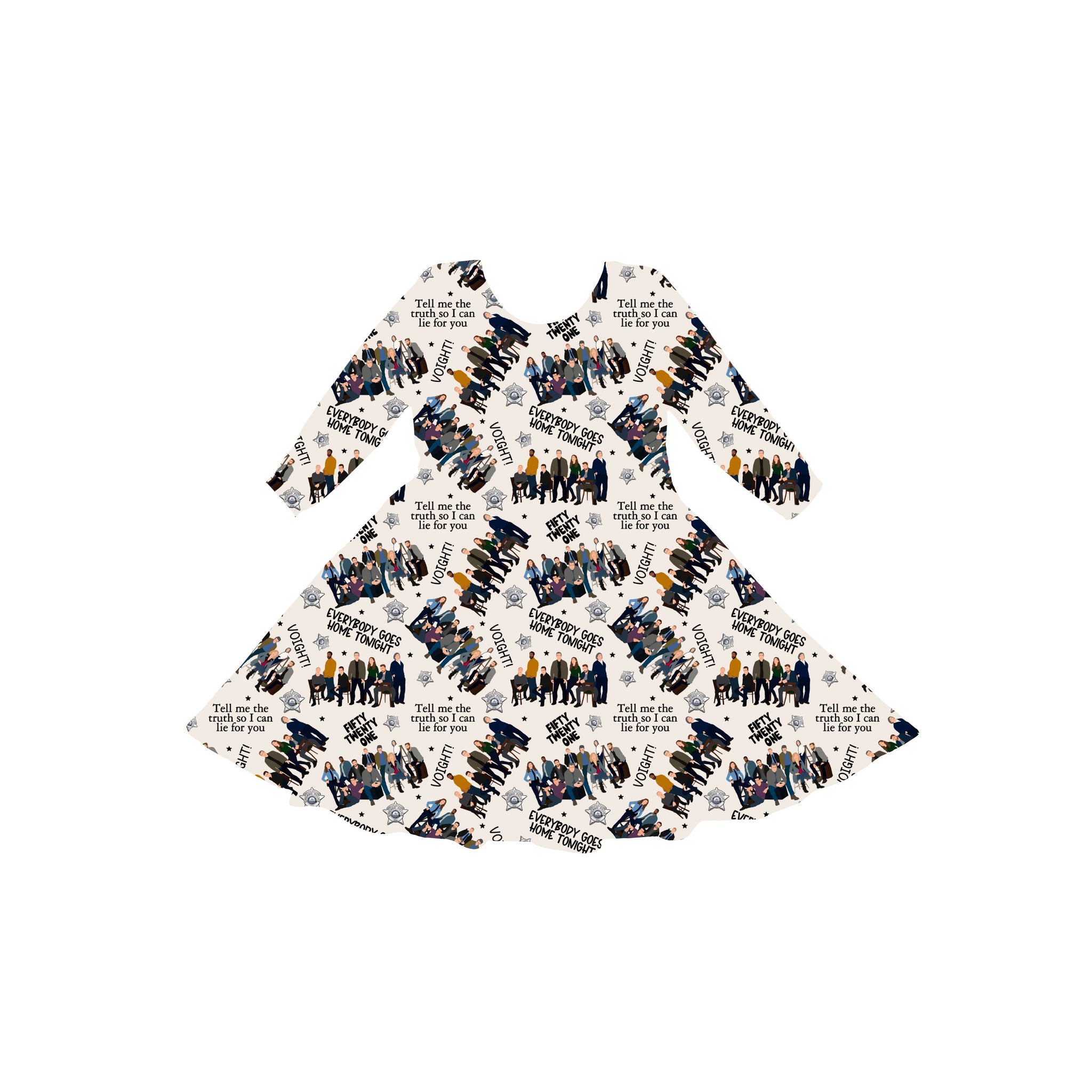 Chicagos Finest Youth Twirl Dress **PreOrder**