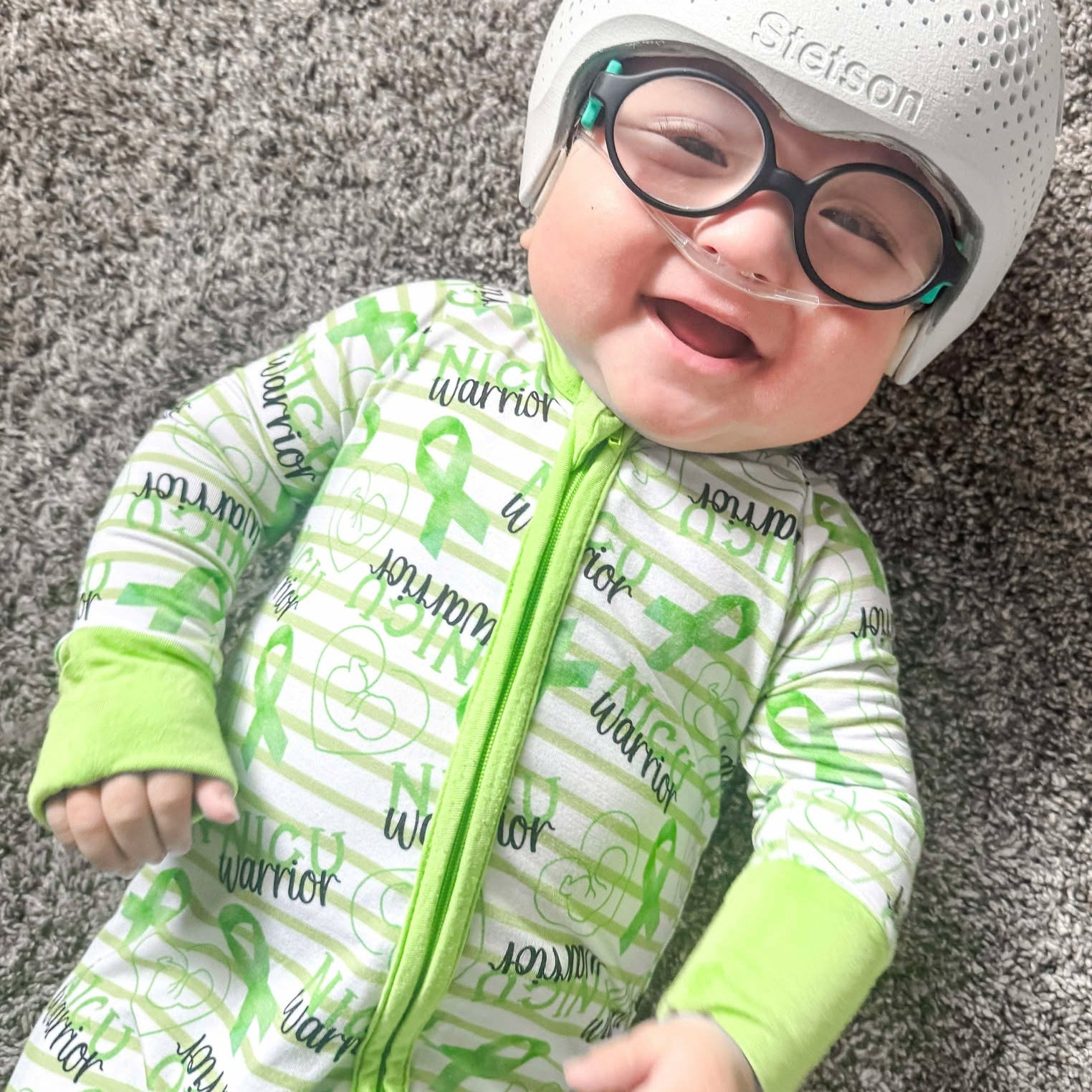 NICU Warrior Zipper Sleeper *RTS*