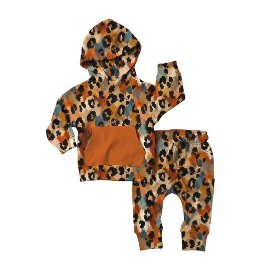 Lovely Leopard Sweatshirt Set **PreOrder**