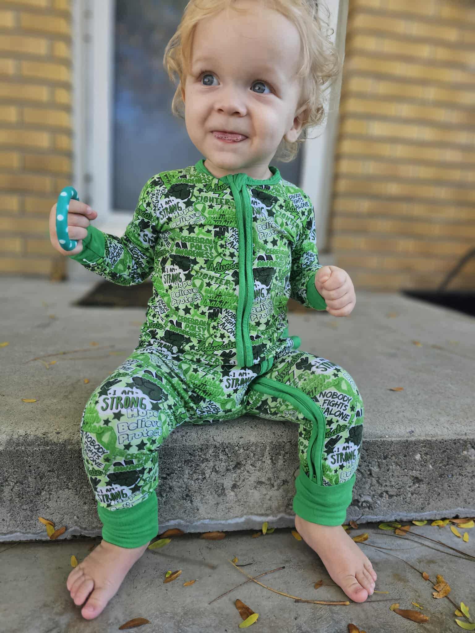 Cerebral Palsy Awareness Zipper Sleeper **PreOrder**