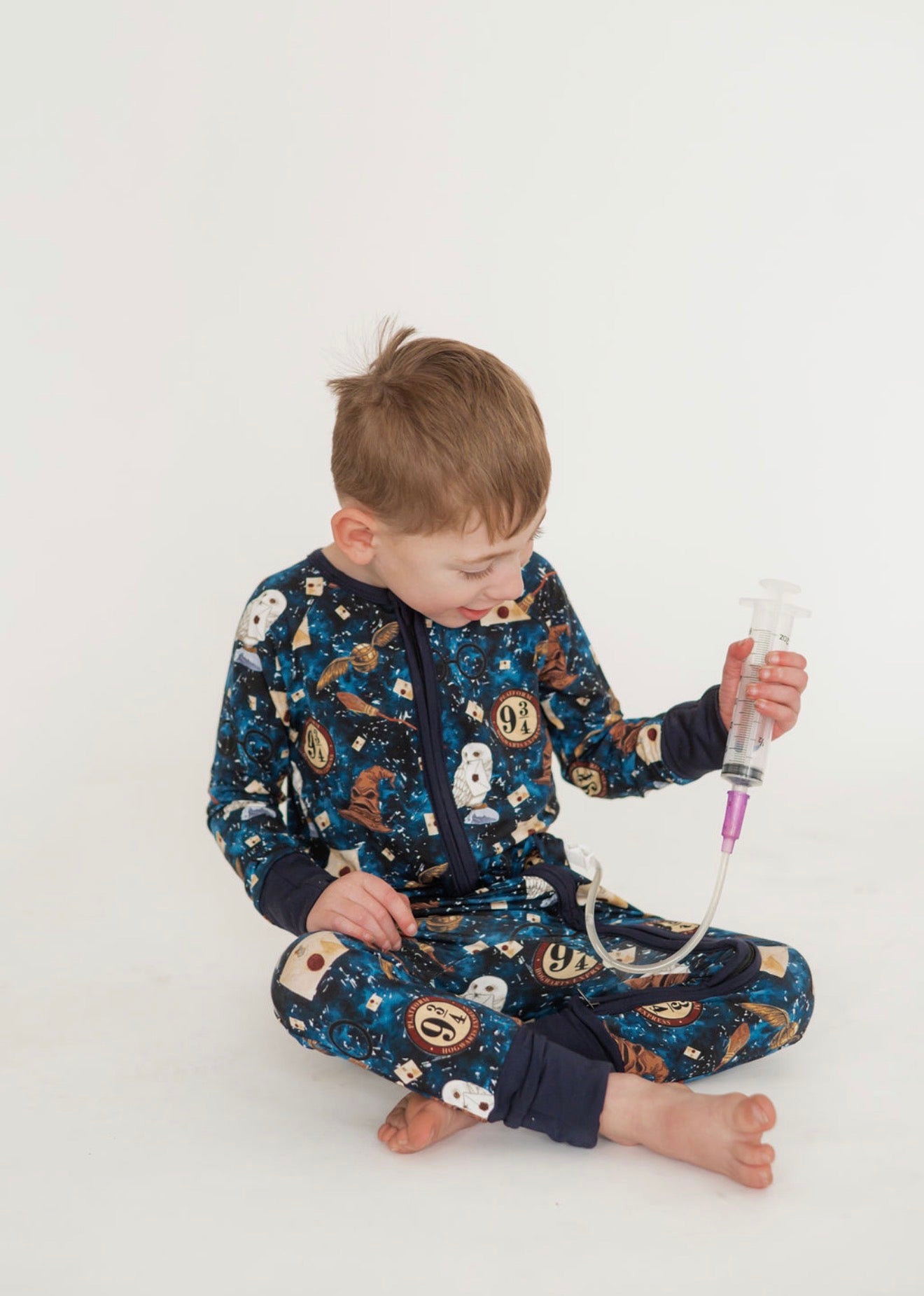 Mischief at Platform 9 3/4 Medically Adaptable Zipper Sleeper *RTS*