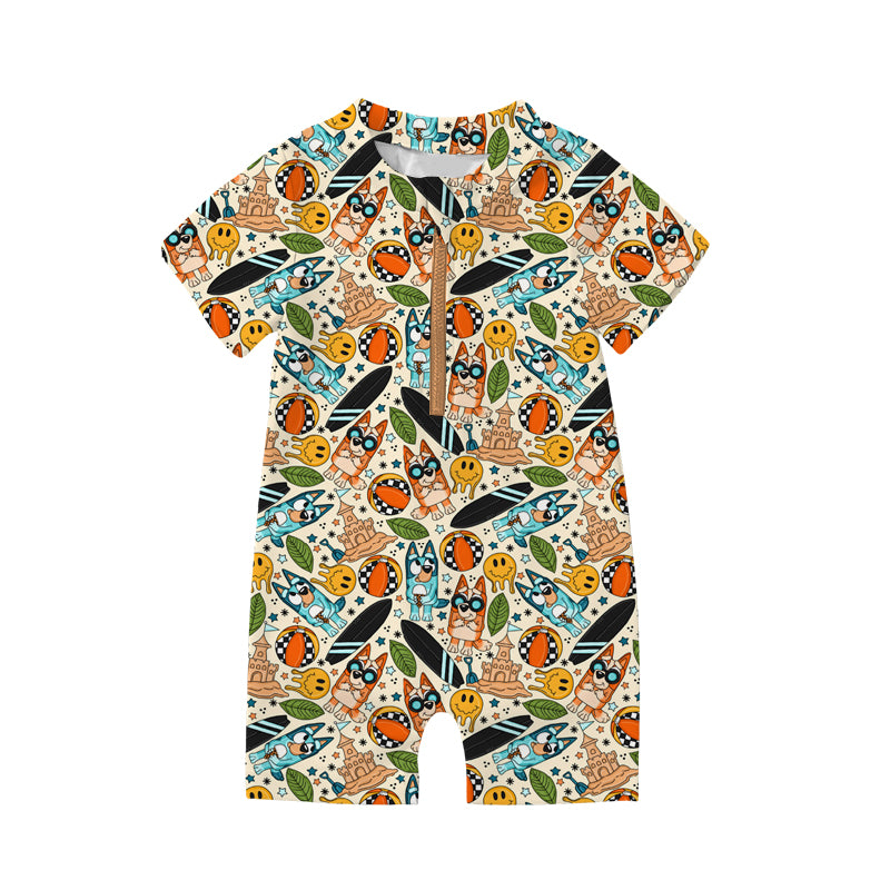 Surf Pup Summer Rashguard Boys One-Piece Swimwear *RTS*