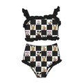 Checkered Magic 2-piece High-Waisted Swimwear *RTS*