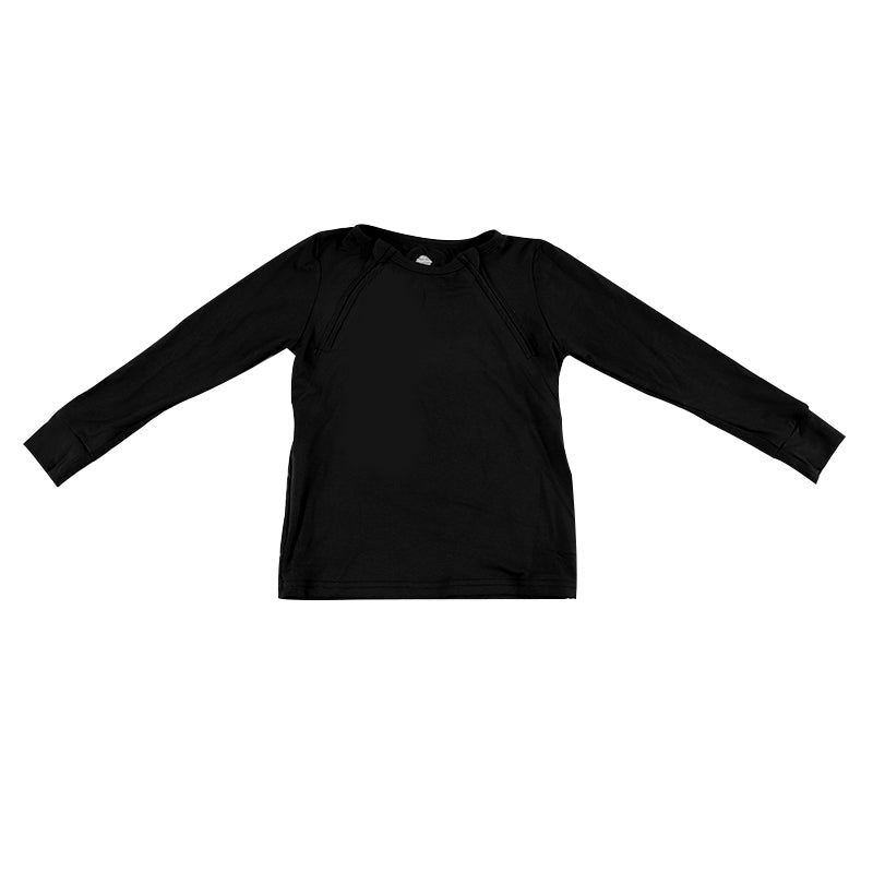 Solid Black Port Accessible Long Sleeve Shirt *RTS*