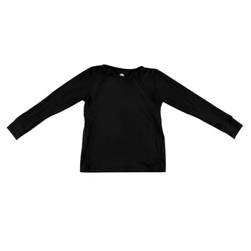 Solid Black Port Accessible Long Sleeve Shirt *RTS*