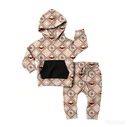 Pumpkin Patchwork Sweatshirt Set **PreOrder**