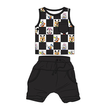 Checkered Magic Daywear Tank top/Short Set **PreOrder**