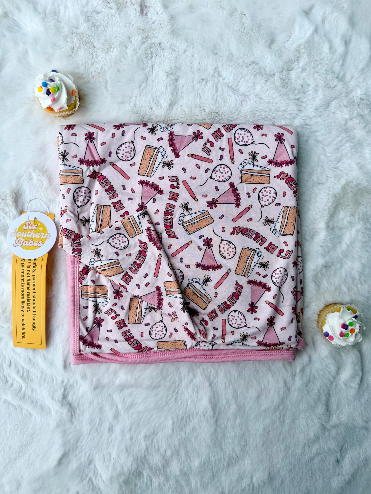Birthday Girl Bamboo Blanket *RTS*