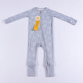 Let it Snow Ribbed Medically Adaptable Zipper Sleeper *RTS*