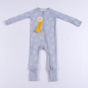 Let it Snow Ribbed Zipper Sleeper *RTS*