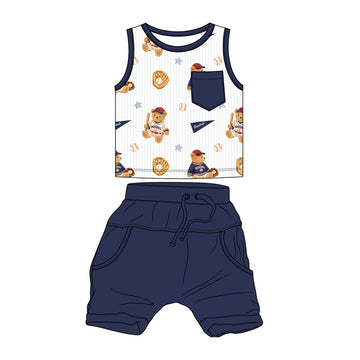 Ballpark Buddies Daywear Tank top/Short Set **PreOrder**
