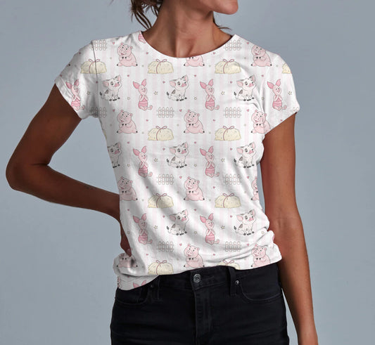 Piggy Pals Adult Women's T-shirt **PreOrder**