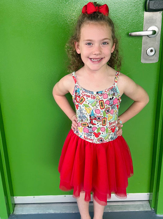 Never Grow Up Youth Tutu Dress *RTS*