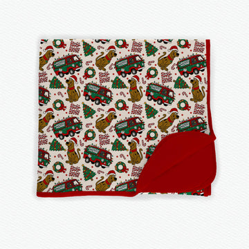 A Holiday Mystery Bamboo Blanket *RTS*