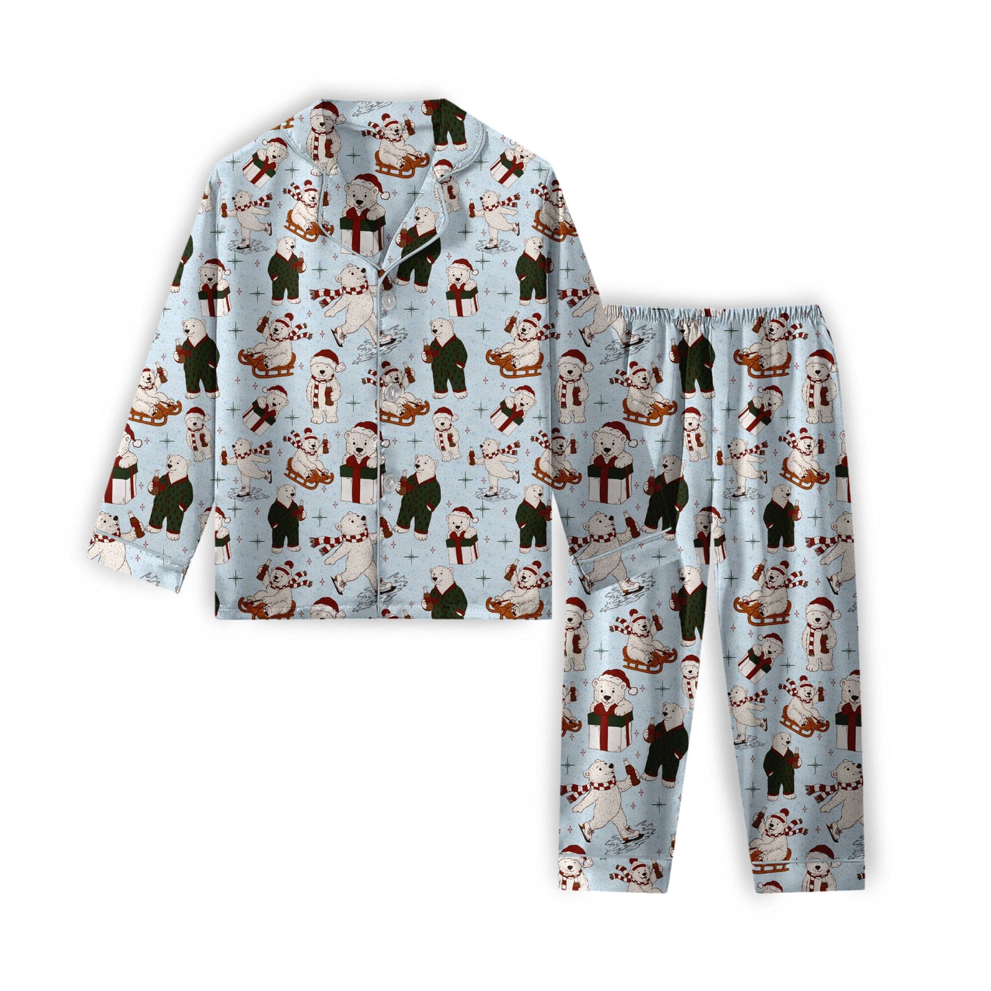 A Beary Merry Christmas Women's Bamboo Matching Lounge Set **PreOrder**