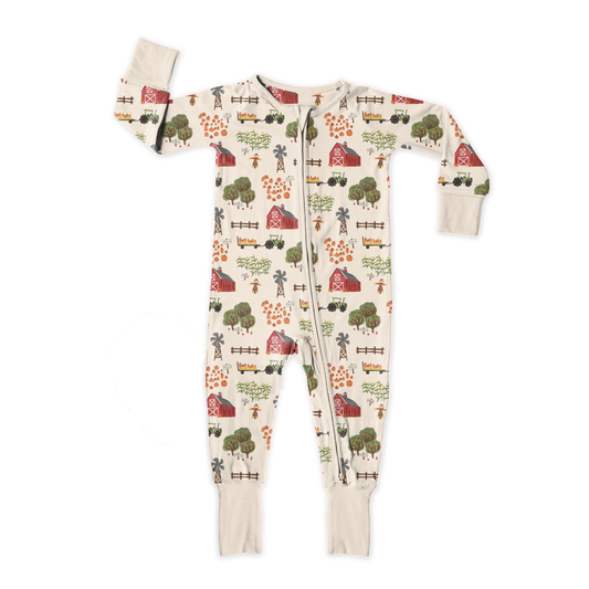 Autumn on the Farm Zipper Sleeper **PreOrder**