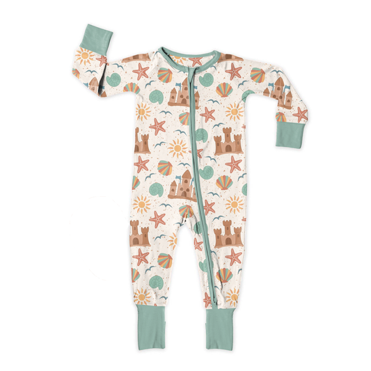 Beach Day Bliss Zipper Sleeper *RTS*