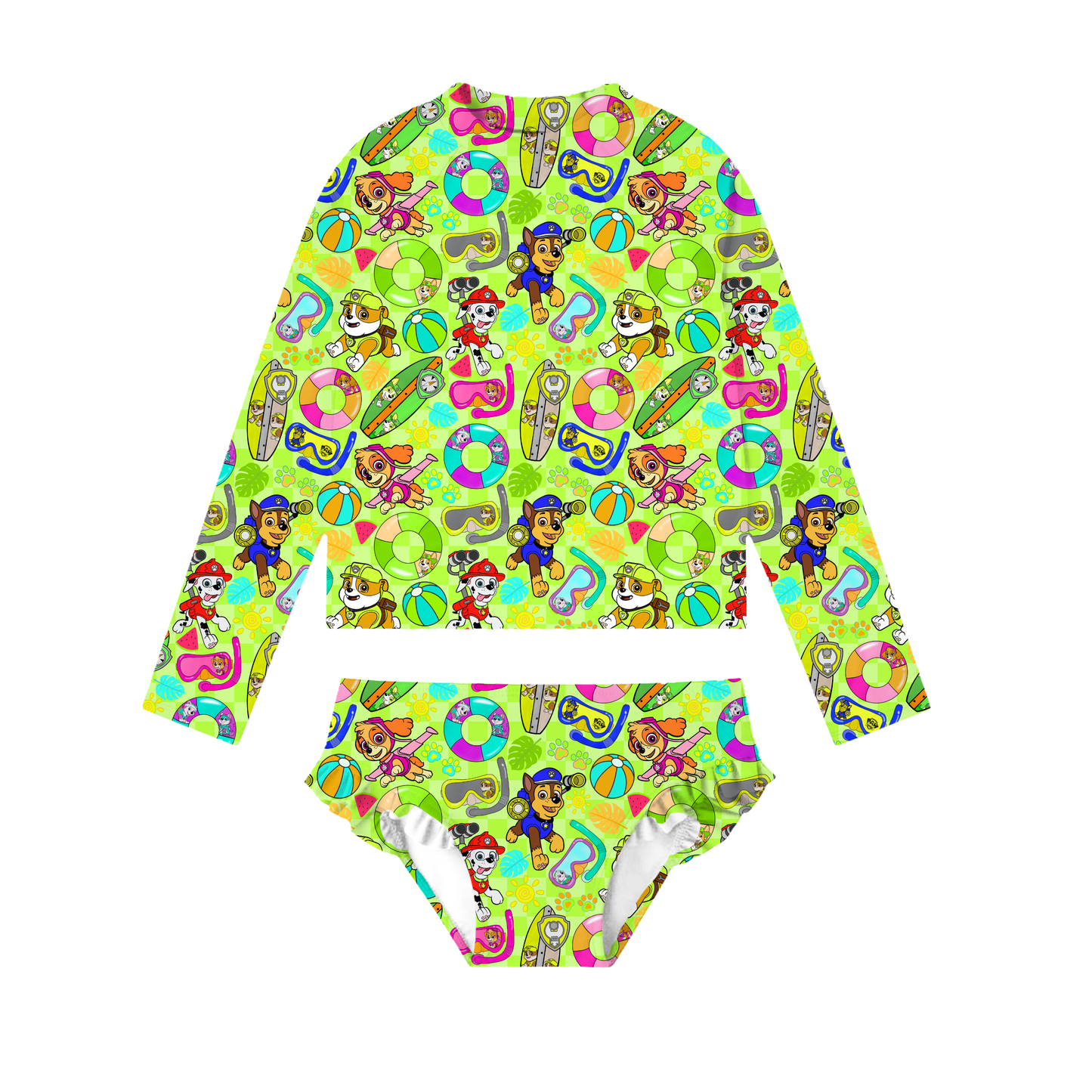 Poolside Pups 2-piece Rashguard Swimwear *RTS*