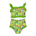 Poolside Pups 2-peice High-Waisted Swimwear *RTS*