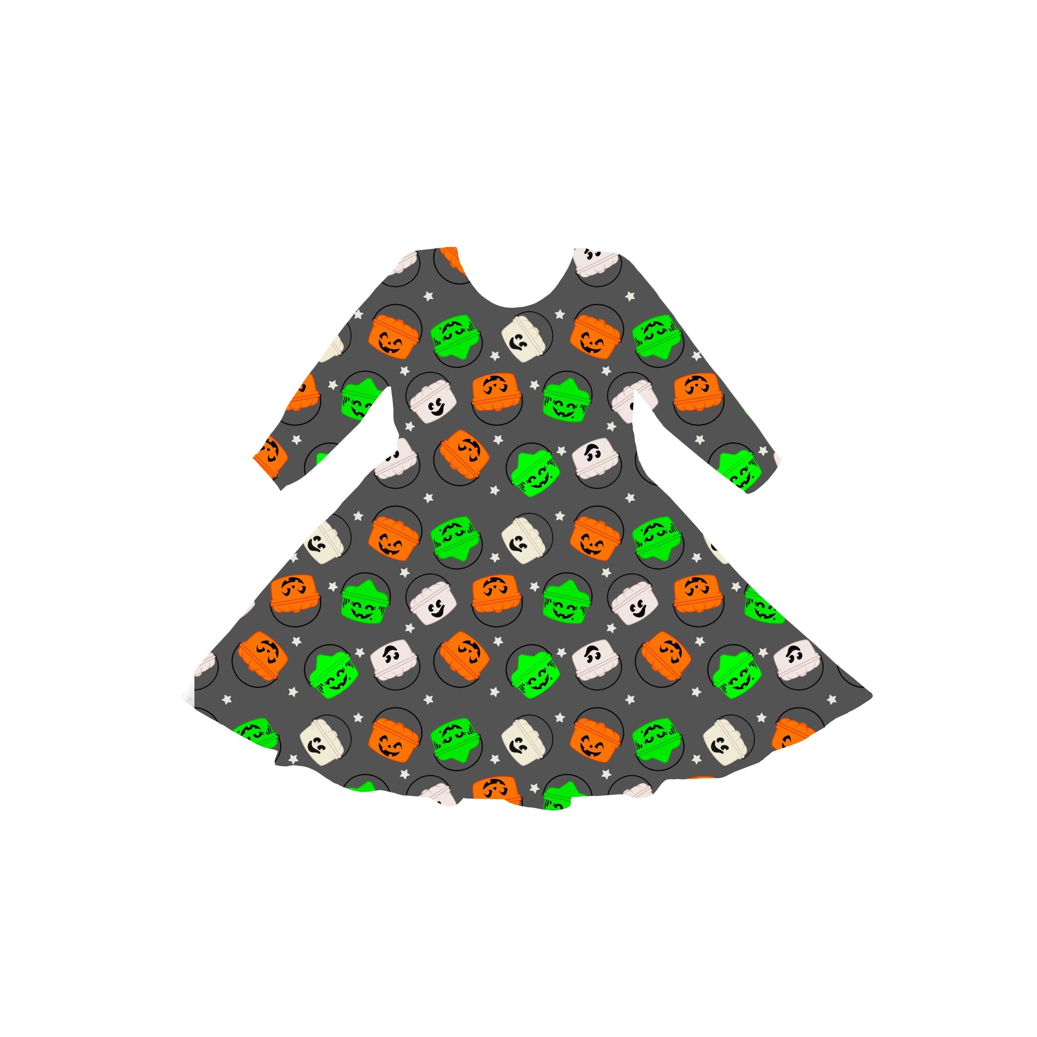 Boo Buckets Youth Twirl Dress *RTS*