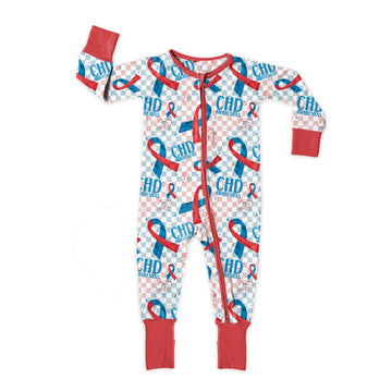CHD Awareness Medically Adaptable Zipper Sleeper *RTS*