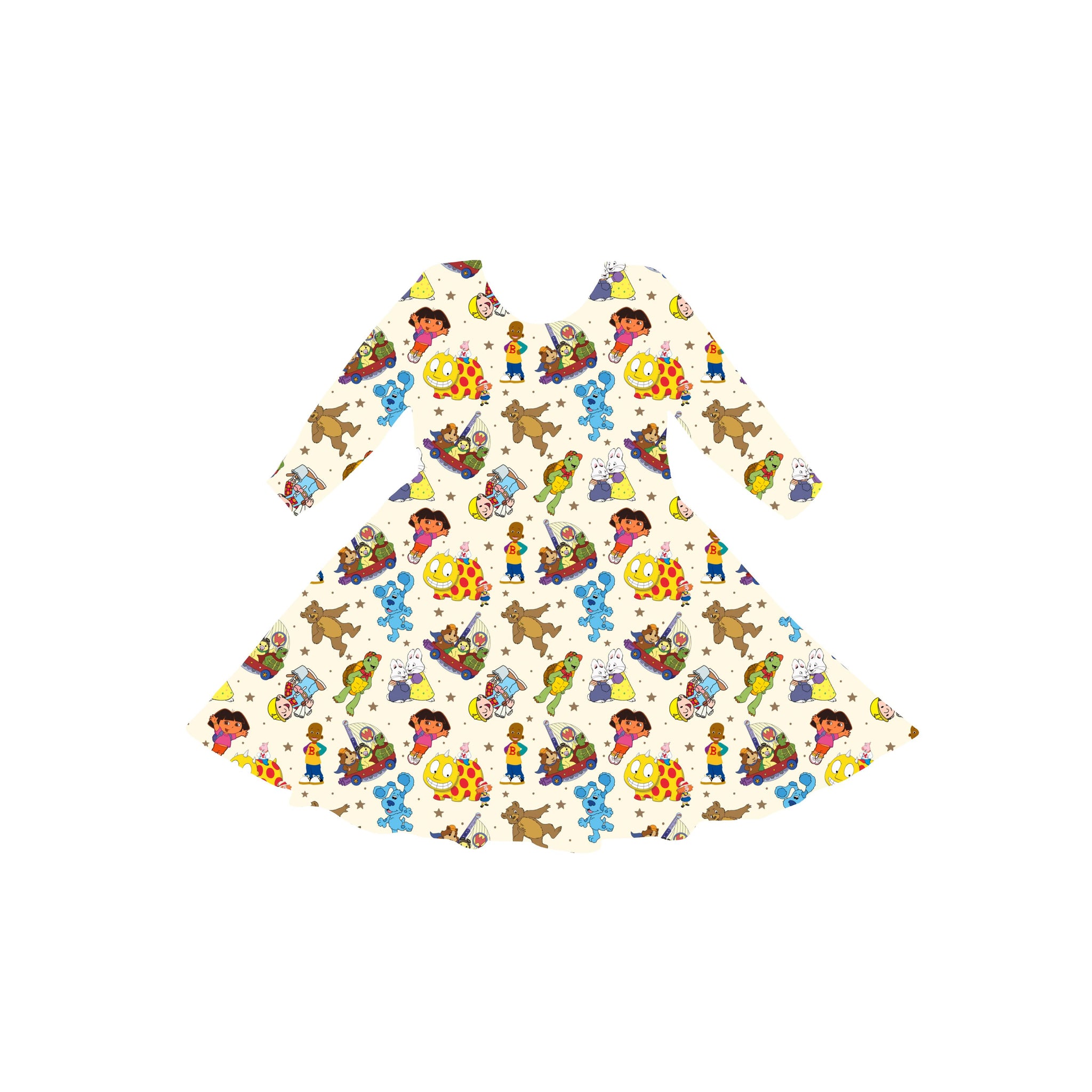 Cartoon Crew Youth Twirl Dress **PreOrder**