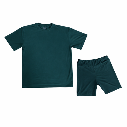 Teal Women's Biker Short Set *RTS*