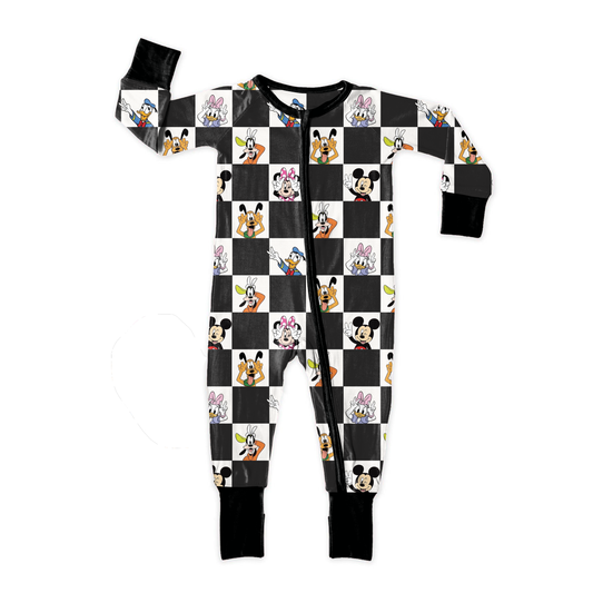 Checkered Magic Medically Adaptable Zipper Sleeper *RTS*