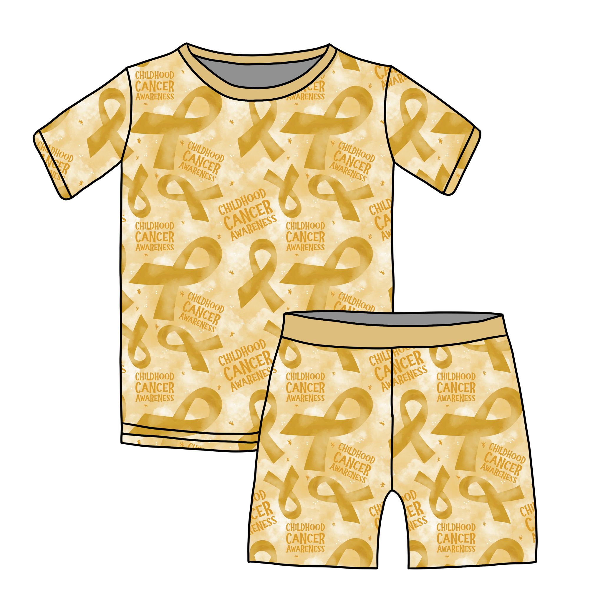 Childhood Cancer Awareness  Youth Short Set  *RTS*