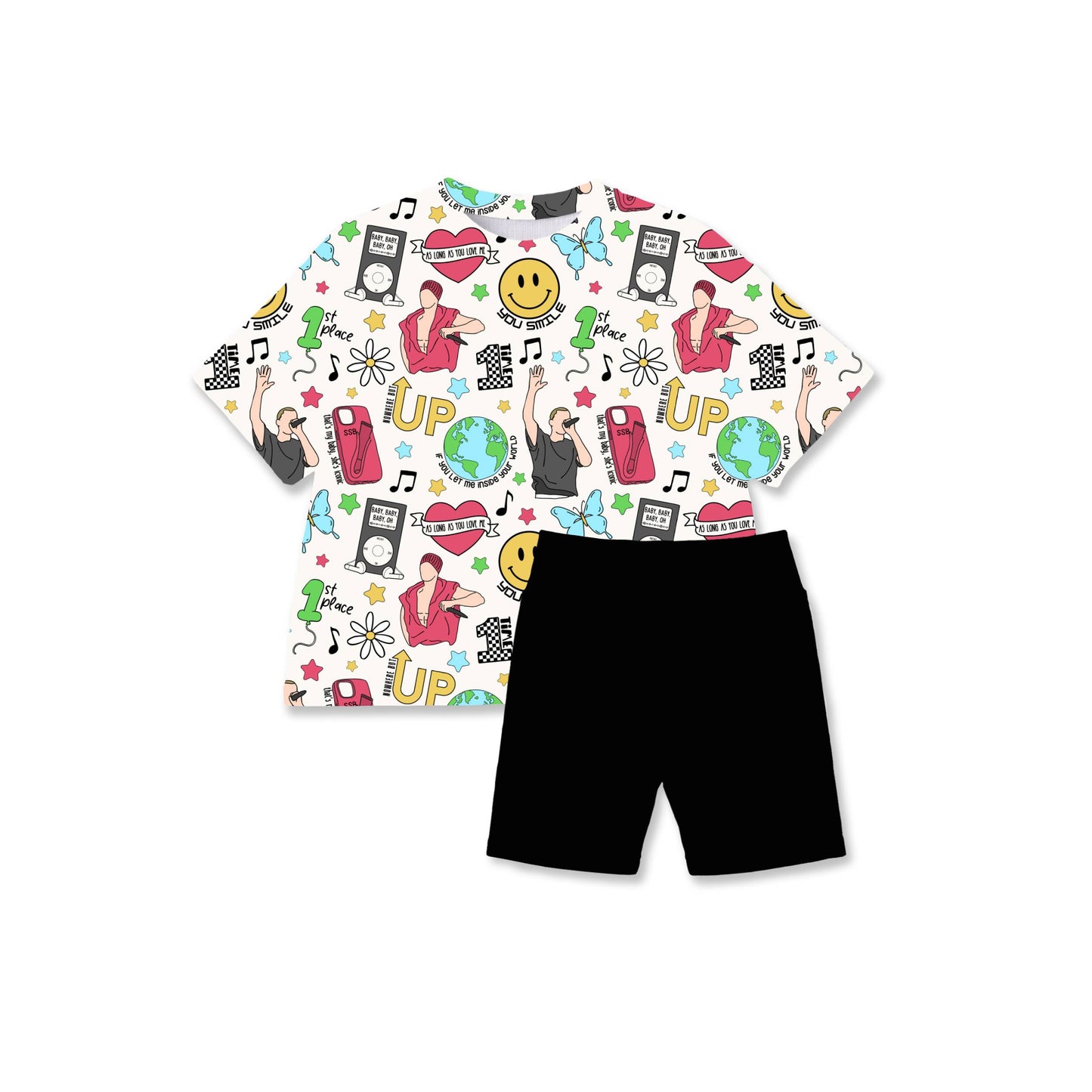 Nowhere But Up Youth Girls Biker Short Set **PreOrder**