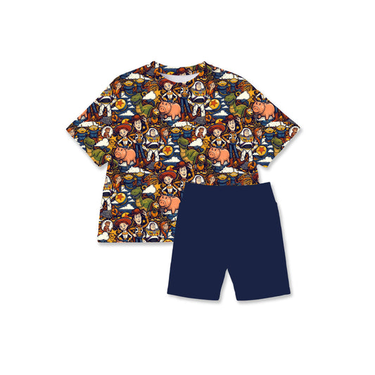 The Gang's All Here Youth Girls Biker Short Set *RTS*