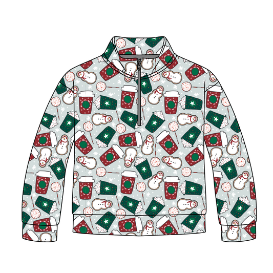 Merry Bright & Brews Adult Quarter Zip-Up **PreOrder**