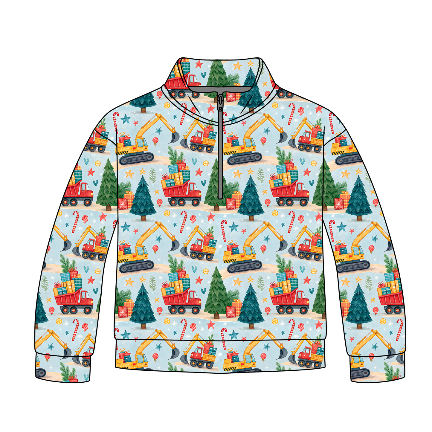 Merry Construction Adult Quarter Zip-Up **PreOrder**