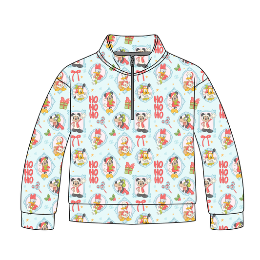 Festive Friends Adult Quarter Zip-Up **PreOrder**