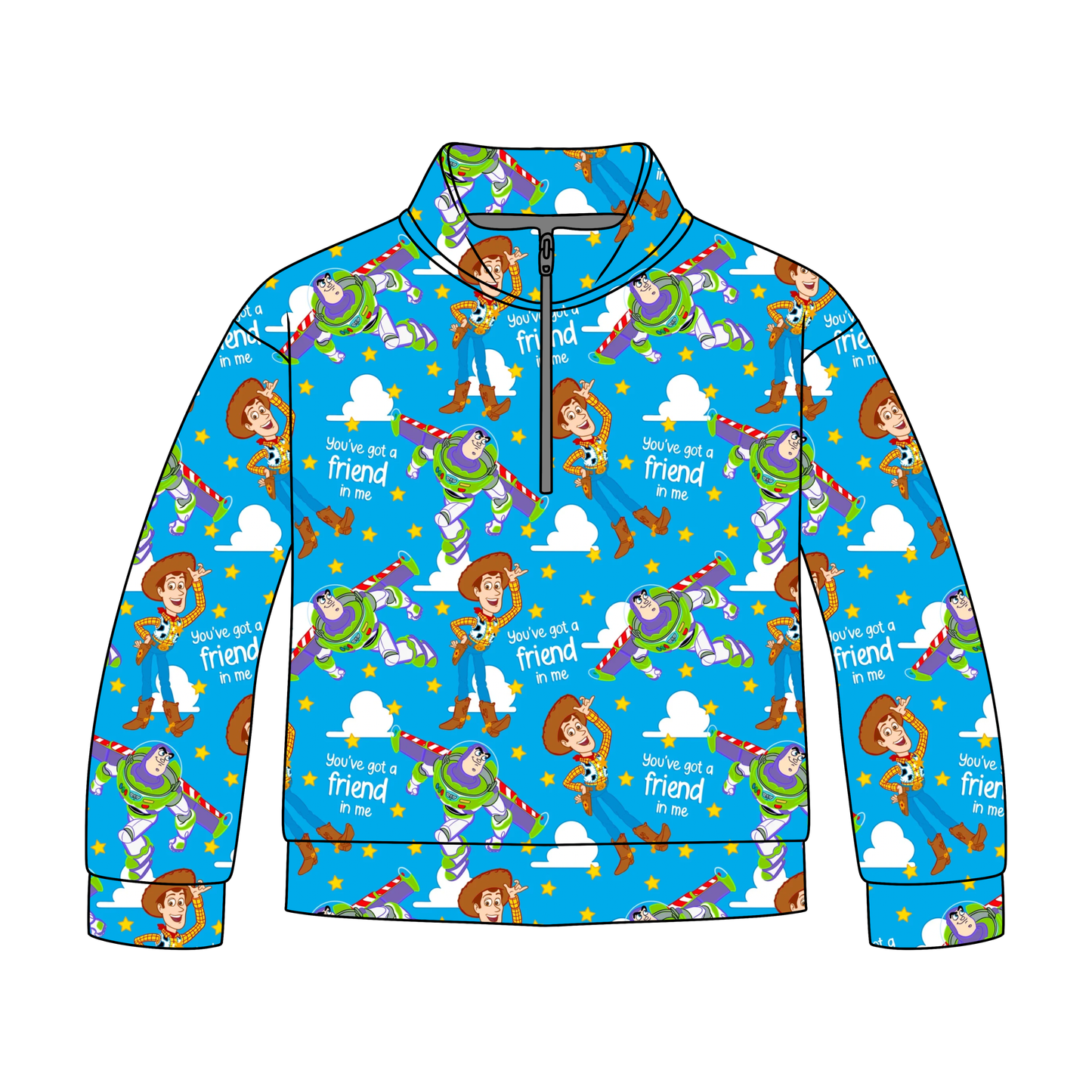 Sheriff and Space Ranger Adult Quarter Zip-Up **PreOrder**