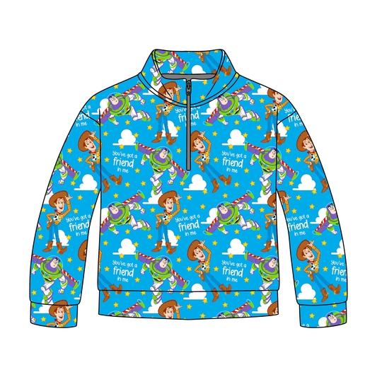 Sheriff and Space Ranger Adult Quarter Zip-Up *RTS*