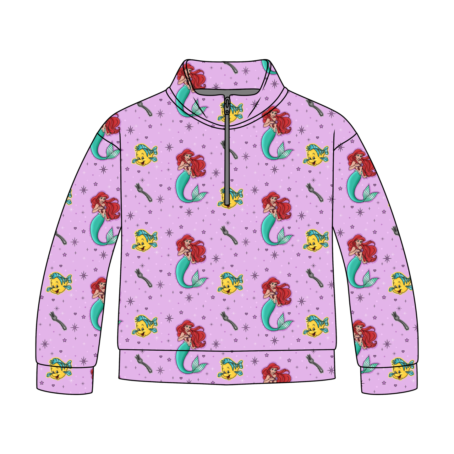 Coral Kingdom Cutie Adult Quarter Zip-Up *RTS*