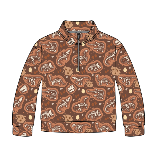 Ancient Bones Adult Quarter Zip-Up **PreOrder**