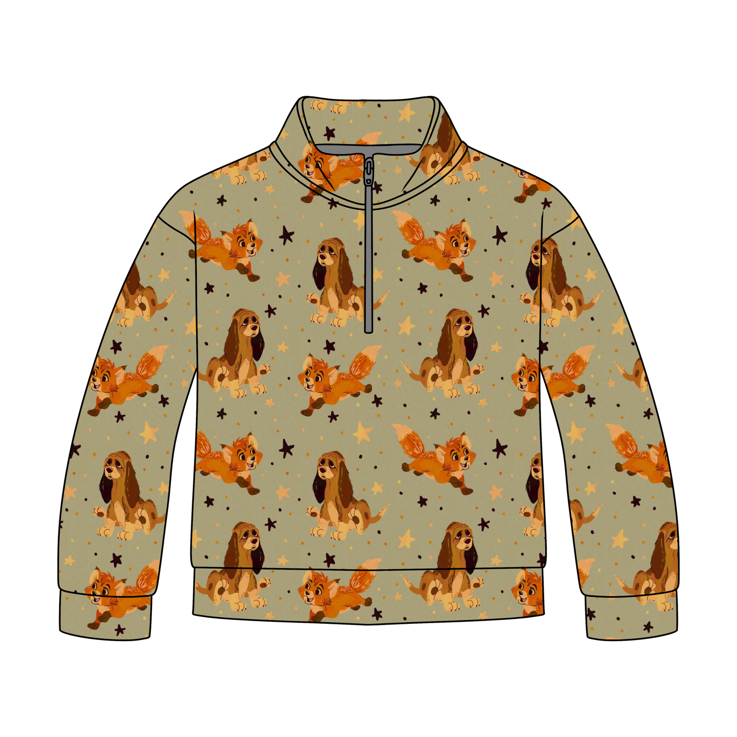 Forest Friendship Tales Adult Quarter Zip-Up *RTS*