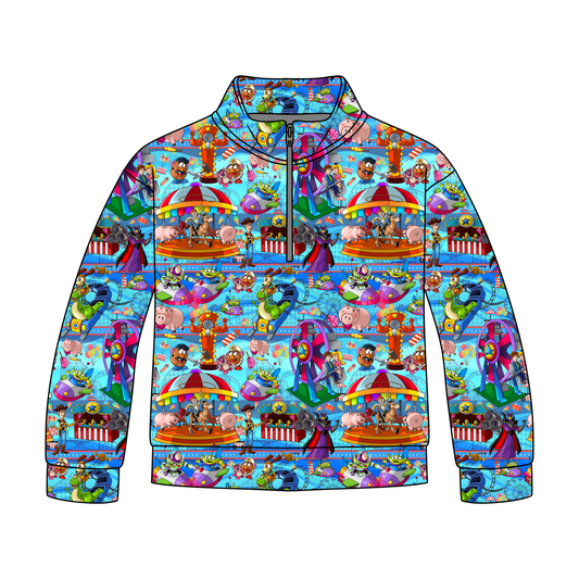 Toy Box Carnival Adult Quarter Zip-Up *RTS*