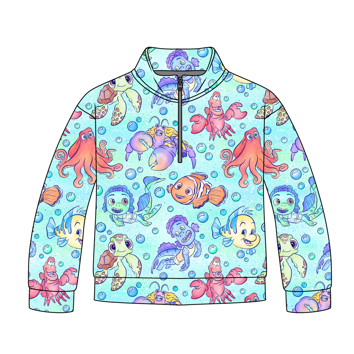 Ocean Besties Quarter Zip-Up **PreOrder**