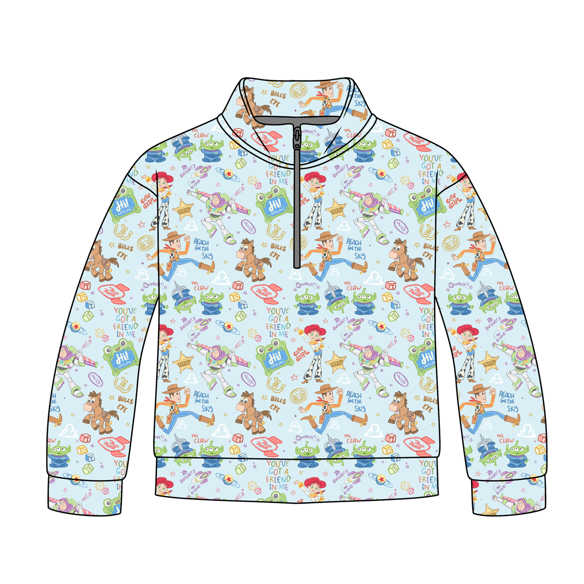 Reach For The Sky!Quarter Zip-Up **PreOrder**