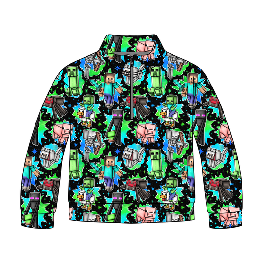 Creeper Chaos Quarter Zip-Up **PreOrder**