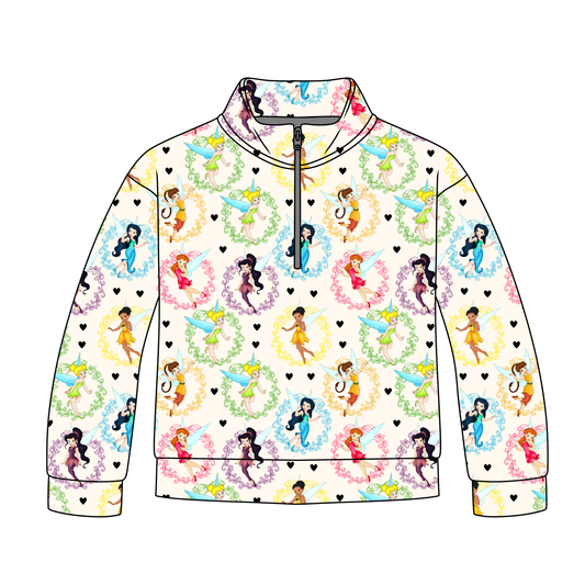 Fairy Besties Quarter Zip-Up **PreOrder**