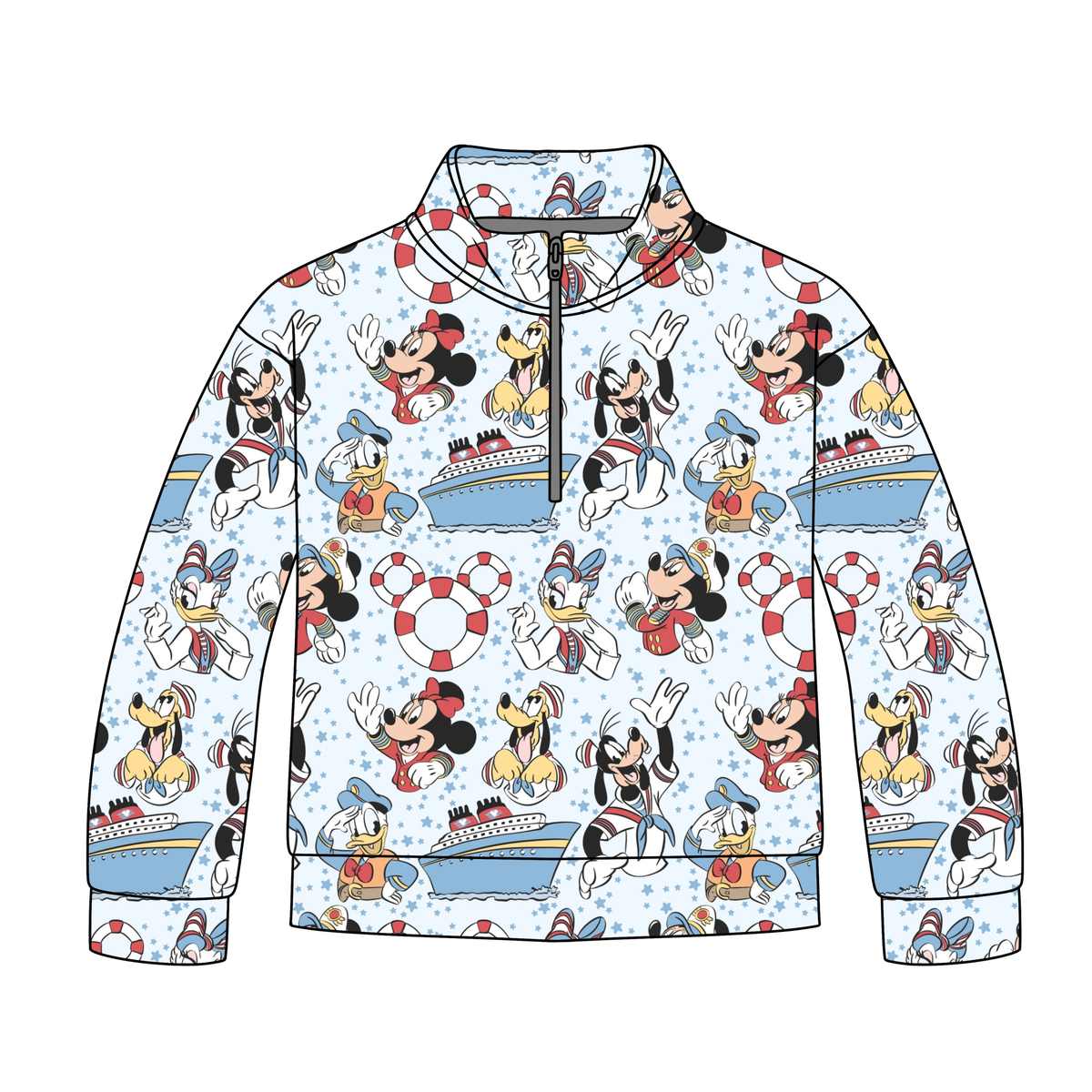 Wish Upon a Wave Quarter Zip-Up **PreOrder**