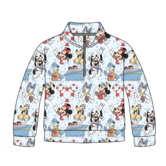 Wish Upon a Wave Quarter Zip-Up **PreOrder**