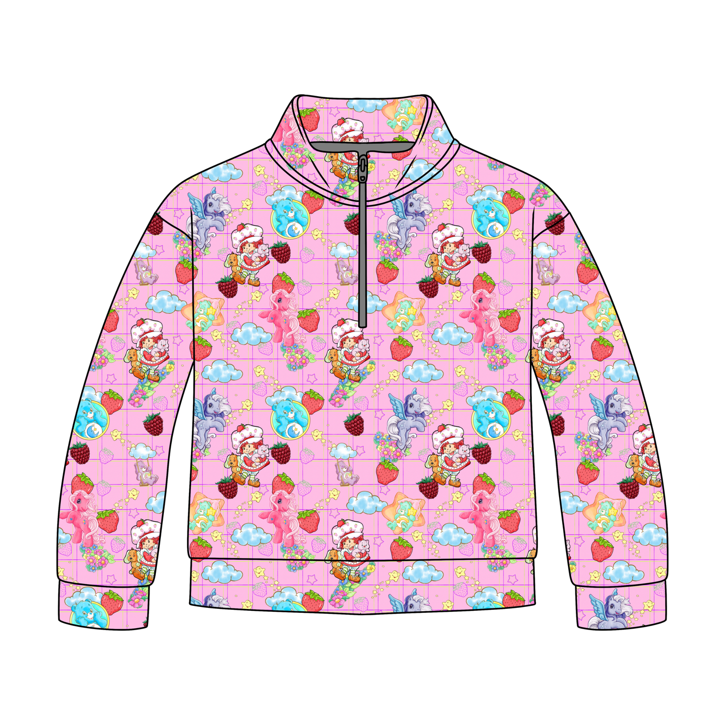 Growing Up Girly Quarter Zip-Up **PreOrder**